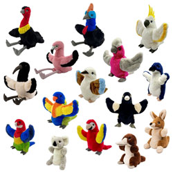 bird hand puppets